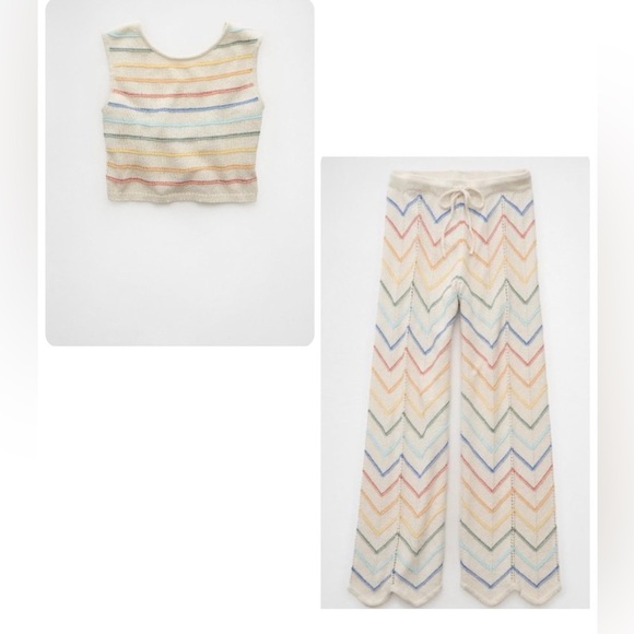 American Eagle Outfitters Other - American Eagle Outfitters Colorful Striped Knit Set